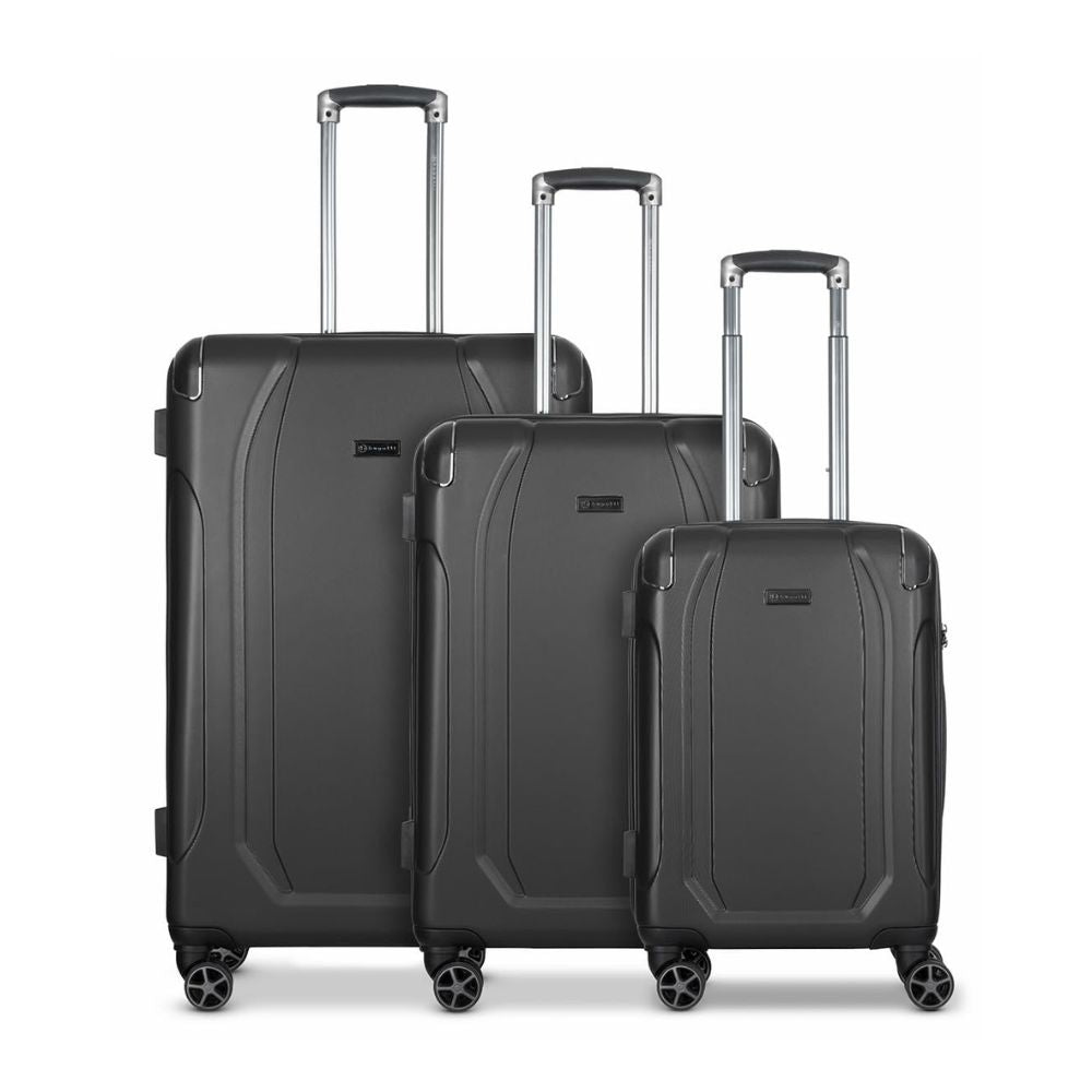 BUGATTI 'Valencia' Hartschalen Reisekoffer-Set (3-teilig): ABS-Material, TSA-Schloss