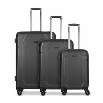 BUGATTI 'Valencia' Hartschalen Reisekoffer-Set (3-teilig): ABS-Material, TSA-Schloss