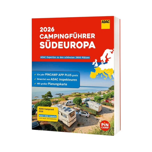 ADAC Campingführer SÜDEUROPA 2026: Mit ADAC Campcard und Planungskarten