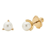 Kate Spade New Yorker Mini-Trio-Stecker Perle in Creme/Goldfarben