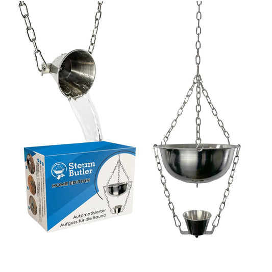 Original Steam Butler Home: Automatischer Aufguss für die Sauna aus Edelstahl: Stufenlos Intensität einstellbar