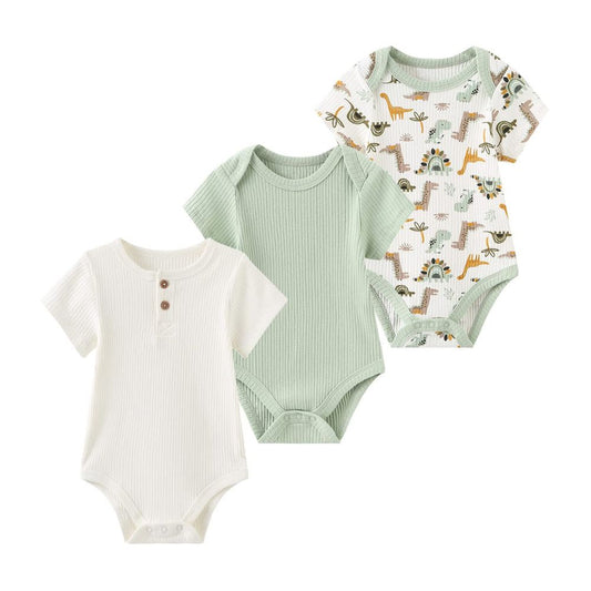 Kurzarm-Bodys für Jungen und Mädchen: Neugeborenen Geschenk-Set aus Baumwolle