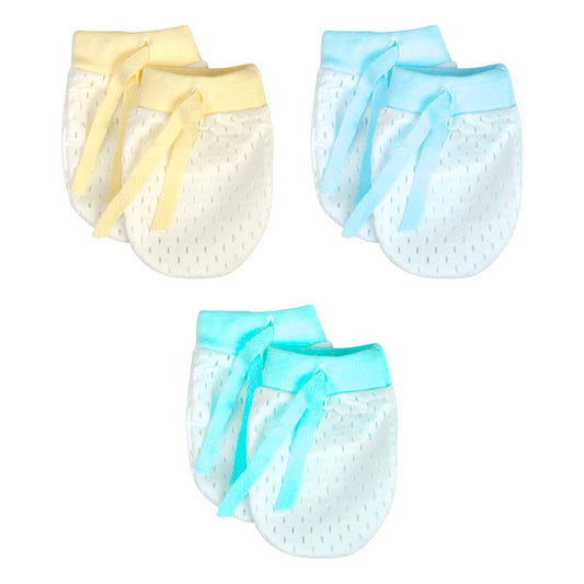 Baby-Neugeborenen Anti-Kratz-Handschuhe: 3er-Set in Unisex-Farben