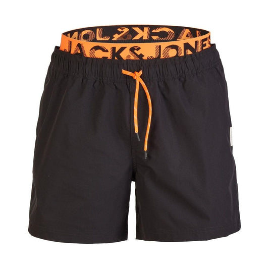 JACK & JONES 'Maui' Badehose Herren mit doppelter Bund: Farbe - Shocking Orange
