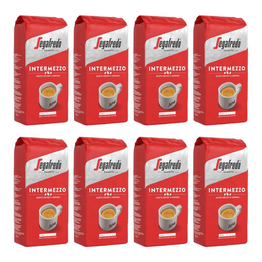 Segafredo Kaffee Intermezzo Espresso (8x1kg) Ganze Bohnen