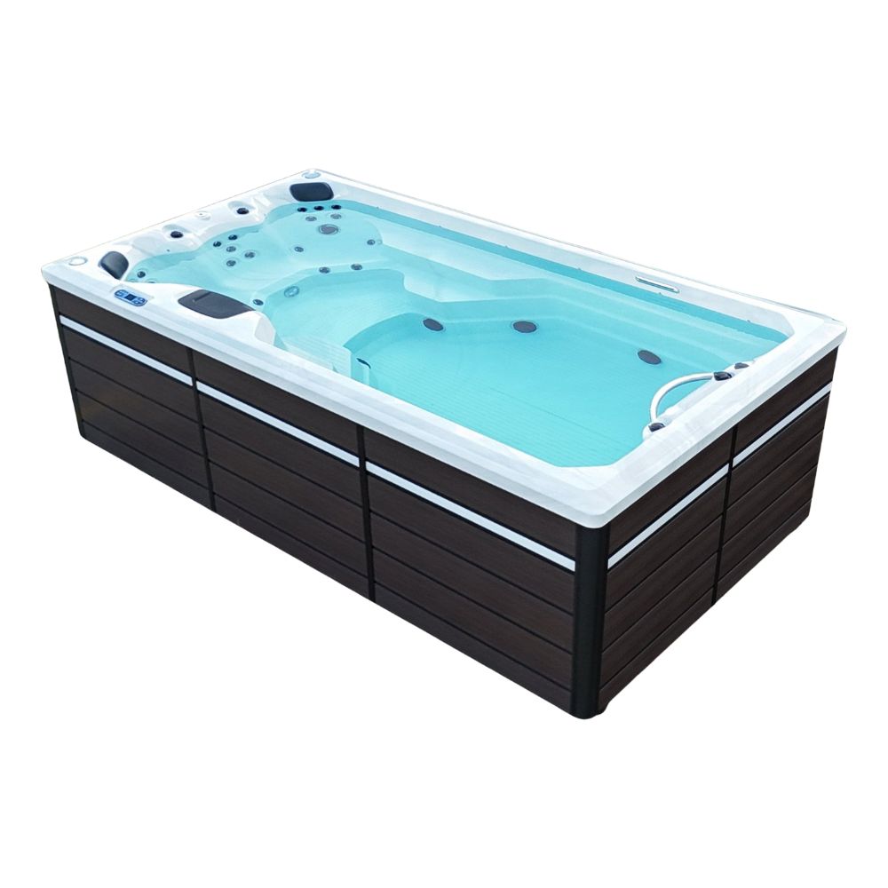 CANADIAN SPA CO. 2025 St. Lawrence Swim Spa (4m) Outdoor Whirlpool für 5 Personen: LED, Musiksystem