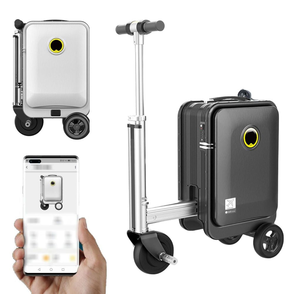 Elektro Roll-Koffer (20 Liter) mit 110kg Tragkraft: EIN-Knopf-Teleskop, 3-Gang, Fernbedienung