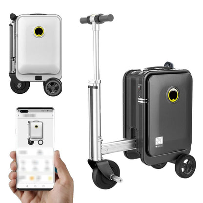 Elektro Roll-Koffer (20 Liter) mit 110kg Tragkraft: EIN-Knopf-Teleskop, 3-Gang, Fernbedienung