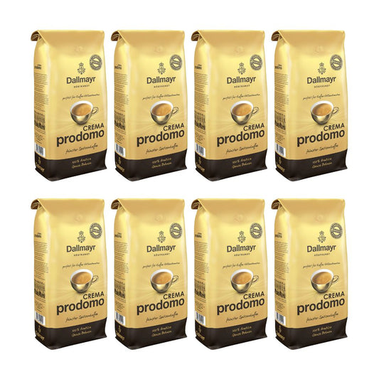 Dallmayr Crema Prodomo Ganze Kaffeebohnen (8x1kg): Arabica-Top-Mix