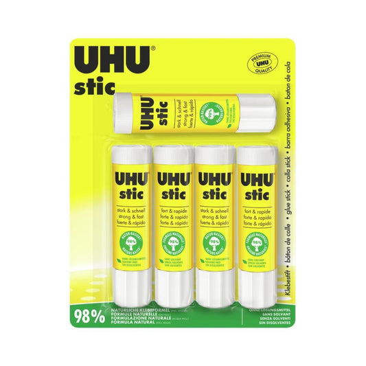 UHU stic Klebestift ohne Lösungsmittel mit Schraubkappe (5x21g)