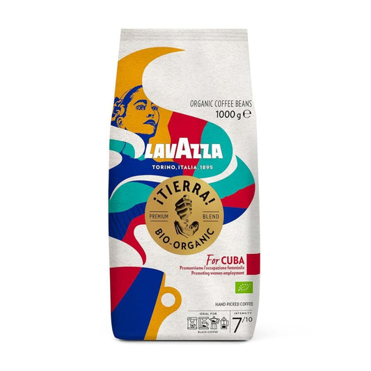 LAVAZZA 'Tierra for Cuba' Bio-Kaffeebohnen (1kg) mit Aromen von Schokolade & Trockenfrüchten | Intensität: 7/10