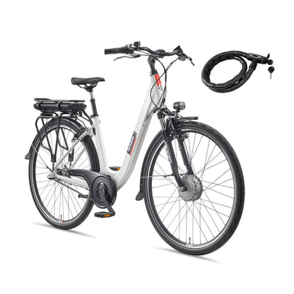 TELEFUNKEN (RC835) Multitalent E-Bike für Damen: Frontmotor, 3-Gang, V-Bremsen