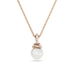 Swarovski 'Originally' Kristallperle-Anhänger für Damen: Halskette mit Roségold-Legierungsschicht