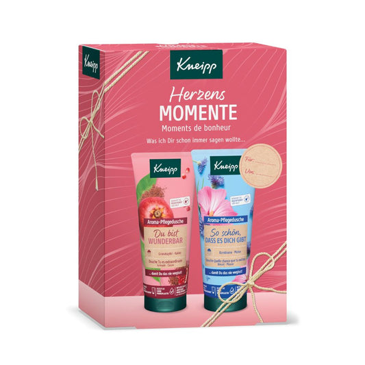 Kneipp Herzensmomente Geschenkset | 2 Aroma-Pflegeduschen