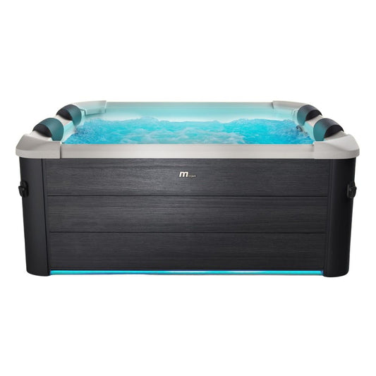 BRAST® Whirlpool MSpa Oslo Plus XXL mit Fester Außenwand & LED-Beleuchtung