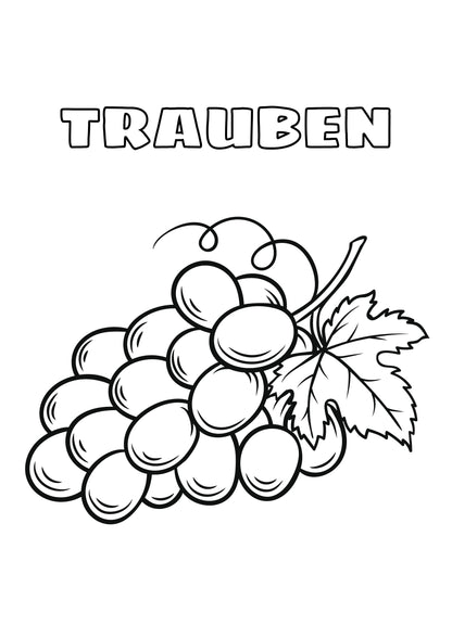 Malbuch für Kinder (DIN A4): Tiere, Zirkus, Früchte, Gemüse & Bonus Kapitel - Fahrzeuge (3-9 Jahre)