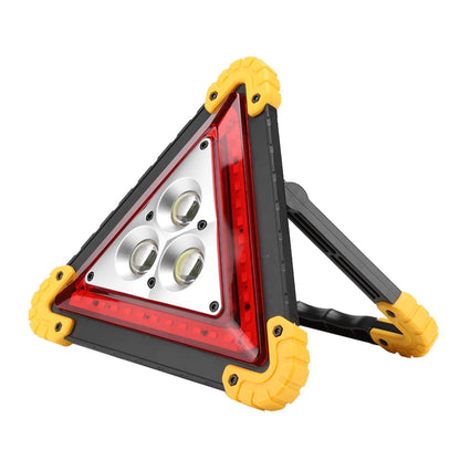 30W Auto-Warndreieck mit rotem und weißem LED-Licht | Hohe Sichtbarkeit mit zwei Lademodus1