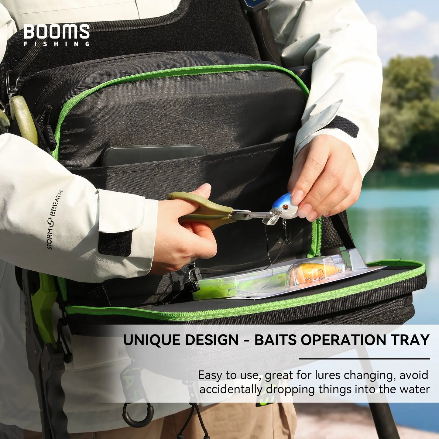 BOOMS FISHING IB1 Angeltasche: Hochkapazitäts-Rucksack für Angelzubehör, Profi-Tackle-Aufbewahrung