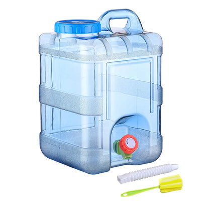 Camping-Wasserbehälter mit Auslaufhahn | BPA-frei, Tragbar für Wandern, Auto, Picknick (15 Liter)