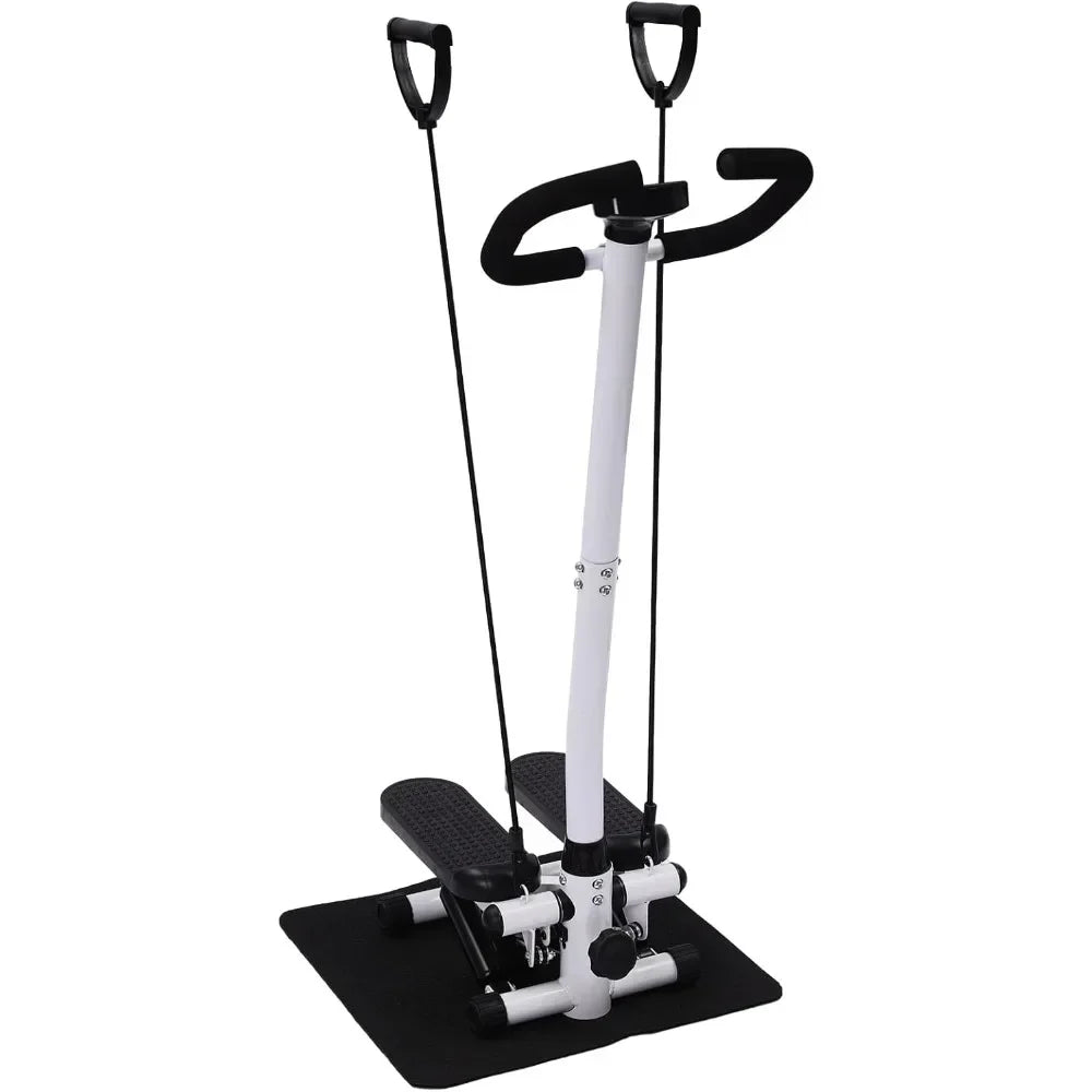 Twist Stepper für Zu Hause, Stoßfester Übungsschritt für Ganzkörpertraining, Optionaler Stepper mit Widerstandsbändern oder Lenker – Bild 4