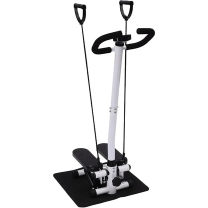 Twist Stepper für Zu Hause, Stoßfester Übungsschritt für Ganzkörpertraining, Optionaler Stepper mit Widerstandsbändern oder Lenker – Bild 4