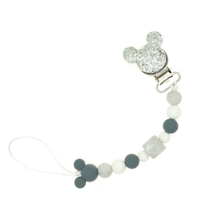 Baby Schnuller Clips Kette Silikon Perlen Beißring Spielzeug Schnuller Halter Schnuller Kette Geschenk – Bild 3