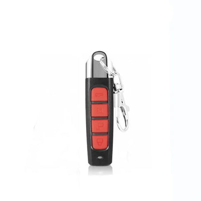 4-in-1 Drahtloser Fernbedienungs-Duplikator für Garagentore und Autoschlüssel | 433 MHz, 4 Tasten, Kopier- und Rolling-Code-Funktion (Rot)