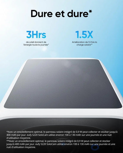 (EU-Lager) Eufy Security S220 SoloCam Solar-Überwachungskamera, Kabellose Außenkamera, Kontinuierliche Leistung, 2K-Auflösung, Kabellos – Bild 2