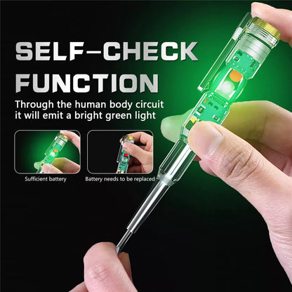 LED-Spannungsprüfer Stift: Einfach & Sturzfest | Elektrischer Phasenprüfer Schlitz2