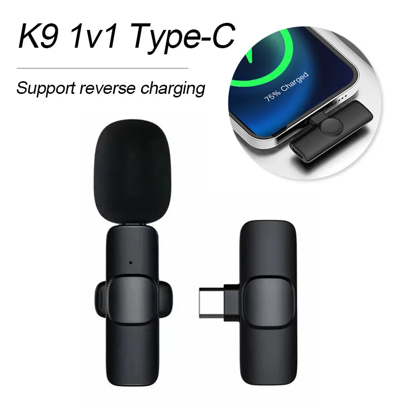 Kabelloses Lavalier Mikrofon für Android-iPhone 15 Series/USB-C Smartphones mit Rauschunterdrückung3