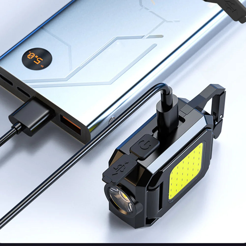 COB-Schlüsselbund Triple-LED Taschenlampe Ultra Version | 6-in-1 Multifunktional: USB Wiederaufladbar2