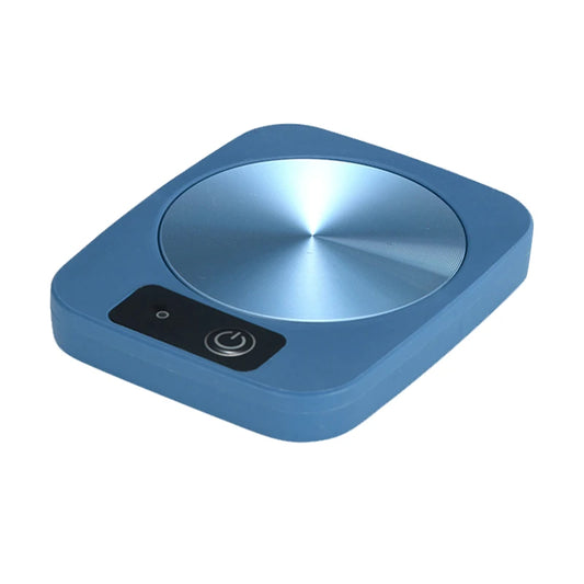 USB-Kaffeetassenheizer | elektrischer Getränkewärmer Geschenk-Set (Blau-Heizpad)