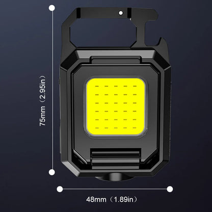 COB-Schlüsselbund Triple-LED Taschenlampe Ultra Version | 6-in-1 Multifunktional: USB Wiederaufladbar4