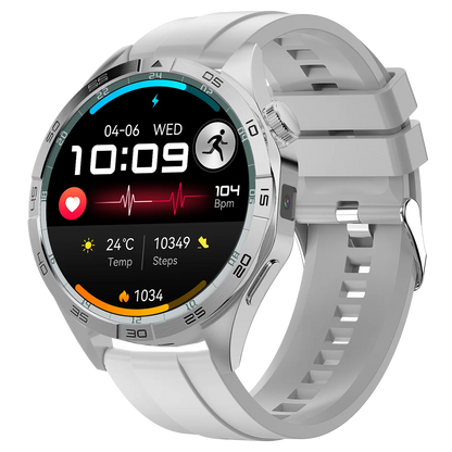 VALDUS VG52 Pro Smartwatch | AMOLED Display, 4G-SIM, NFC, GPS, SOS, Kamera 200 MP, Videoanruf (Silber)