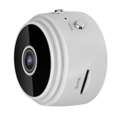 1080P HD Mini WiFi Kamera mit Nachtsicht und Bewegungserkennung - weiß