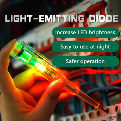 LED-Spannungsprüfer Stift: Einfach & Sturzfest | Elektrischer Phasenprüfer Schlitz