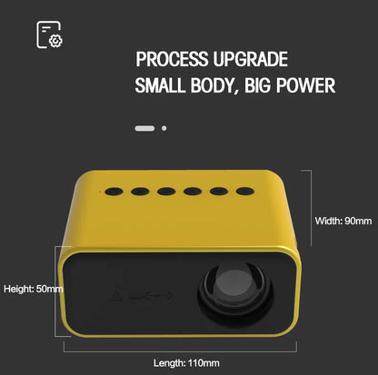 YT500 MINI Projektor | Portables 3D-Heimkino mit kabelloser Synchronisation für Android und iOS: 1080P