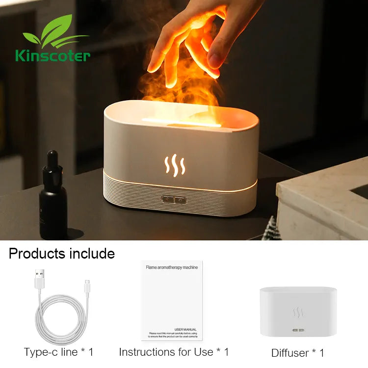 Aroma Diffuser mit Flammen-Effekt und automatischer Abschaltautomatik4