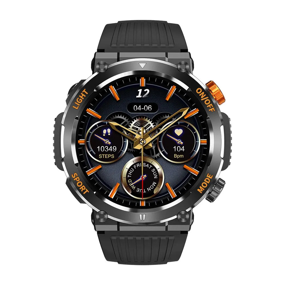 COLMI V68 1,43'' Ultra AMOLED Display Smartwatch: 100 Sportmodi + Flash LED Licht | Militärstandard-Qualität1