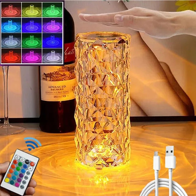 Touch Diamant 16 Farben LED-Tischlampe | Romantische Beleuchtung für zu Hause4