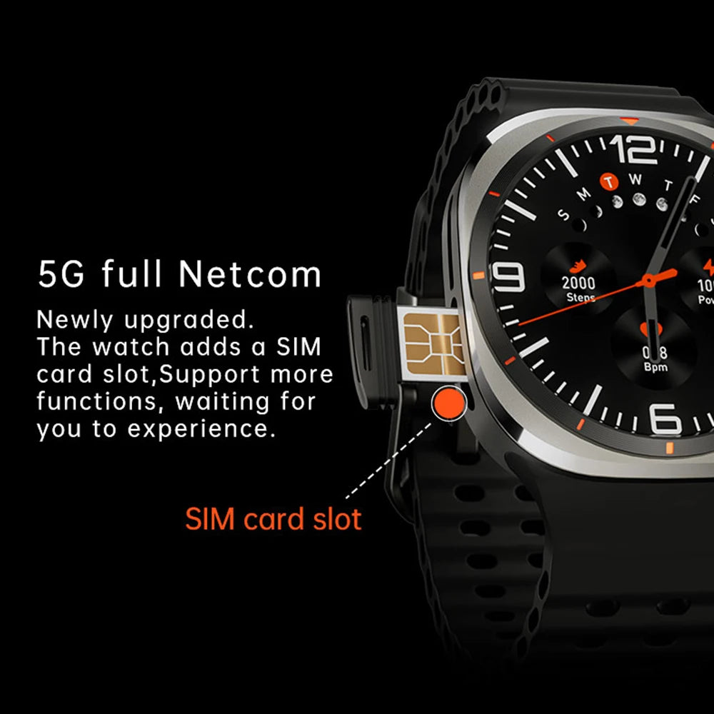 4G-SIM Smartwatch U8 Ultra (2025) | 4GB RAM, 32GB Speicher: Dual Camera, GPS, WiFi, Wasserdicht