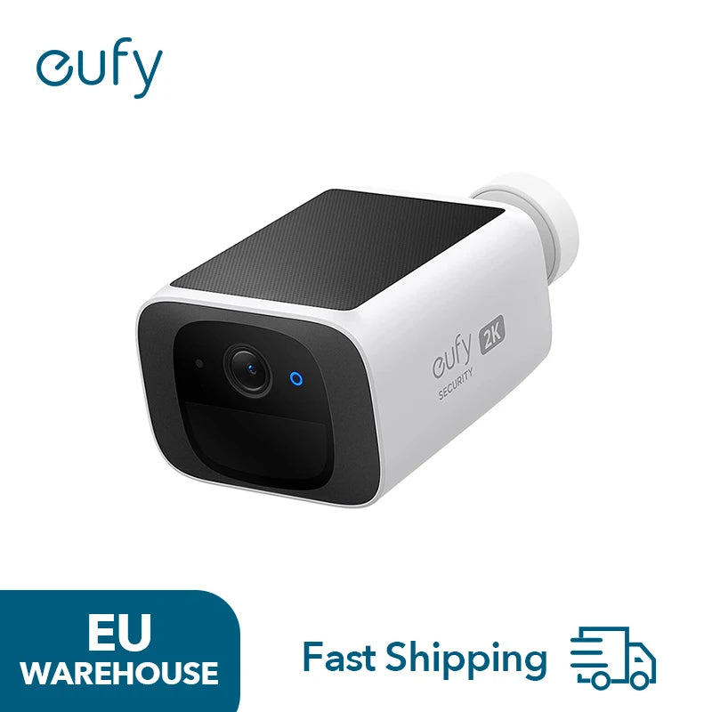 (EU-Lager) Eufy Security S220 SoloCam Solar-Überwachungskamera, Kabellose Außenkamera, Kontinuierliche Leistung, 2K-Auflösung, Kabellos