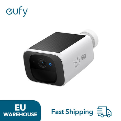 (EU-Lager) Eufy Security S220 SoloCam Solar-Überwachungskamera, Kabellose Außenkamera, Kontinuierliche Leistung, 2K-Auflösung, Kabellos