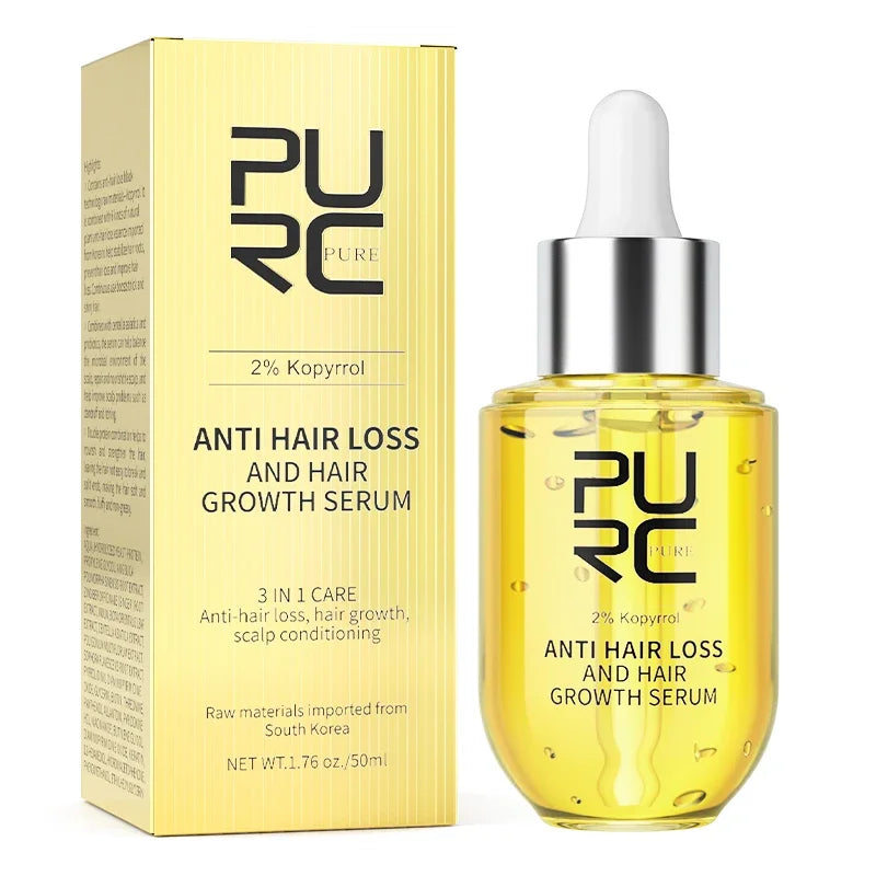 PURC Haarwachstumsserum (2% Kopyrrol) 5ml | Regenerierendes Öl gegen Haarausfall, Behandlung für Männer & Frauen