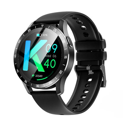 2-in-1 TWS Smartwatch mit Touch Bluetooth-Kopfhörern | Herzfrequenz- & Blutdruckmesser (Schwarz)