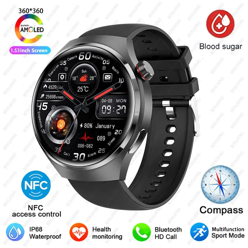 Watch 4 Pro NFC Smartwatch: Amoled HD Display11