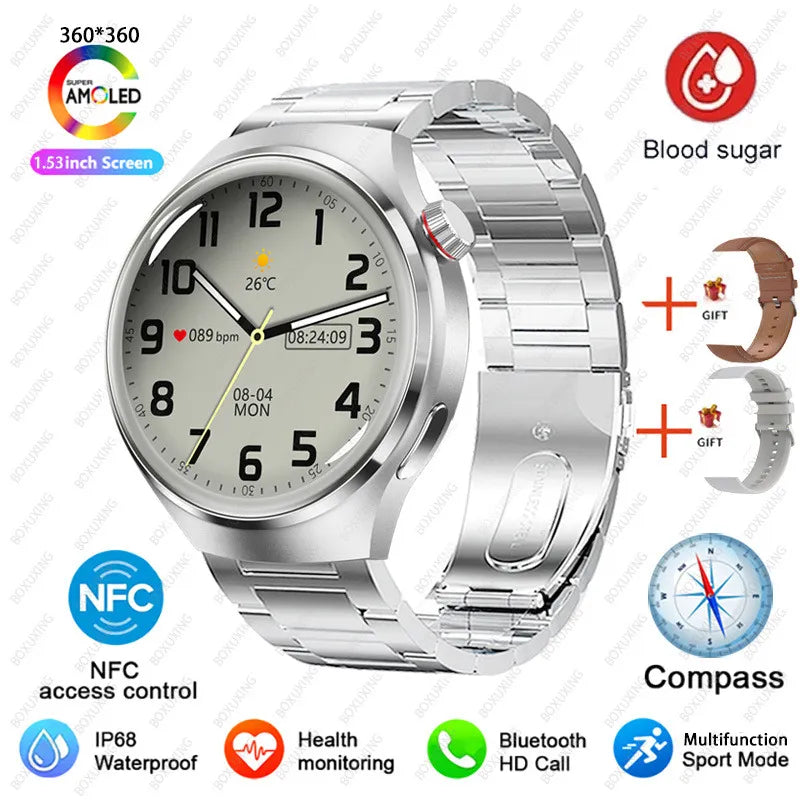 Watch 4 Pro NFC Smartwatch: Amoled HD Display10