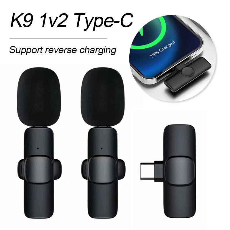 Kabelloses Lavalier Mikrofon für Android-iPhone 15 Series/USB-C Smartphones mit Rauschunterdrückung1