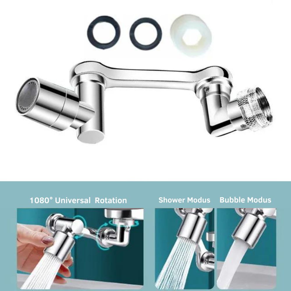 1080° Degree Rotatable Faucet Attachment | Swivel, Multifunctional