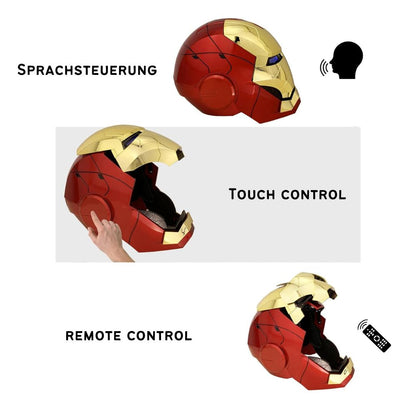 MK5 Iron Man Helm (1:1) | Sprachsteuerung, leuchtende Augen, elektrisches Cosplay